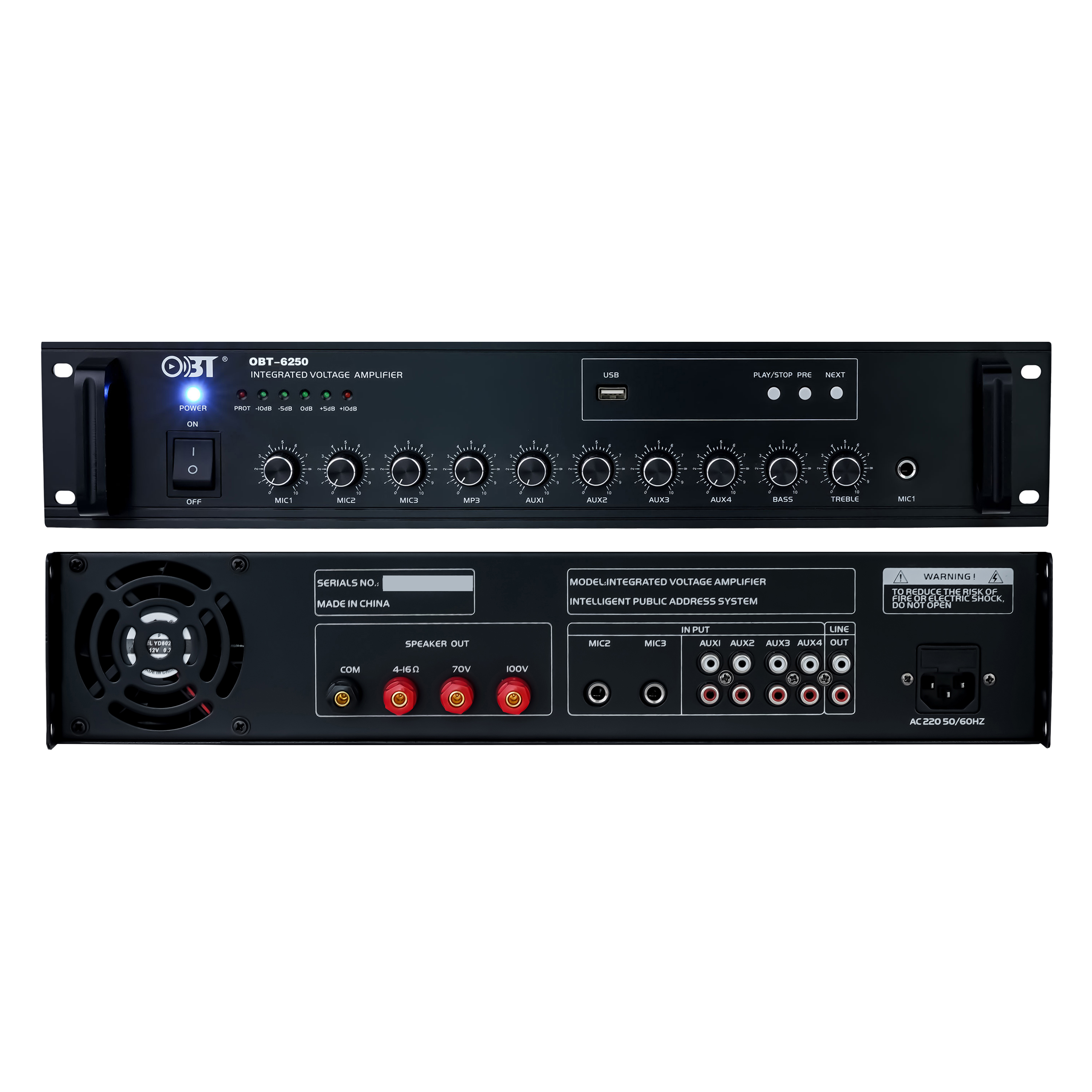 合并定壓功放機 OBT-6250_MP3